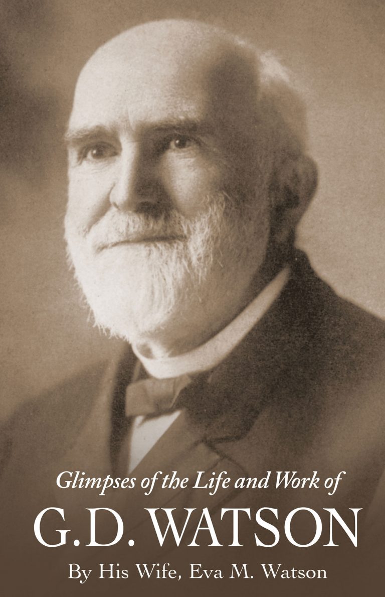Read more about the article New Publication: Biography of G. D. Watson by His Wife